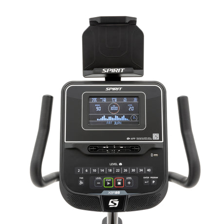 Spirit Fitness XBR95 residential grade recumbent bike with LCD display and adjustable seat