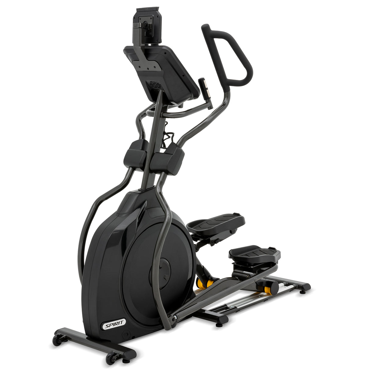 Spirit Fitness XE795 residential grade self-powered cordless elliptical with LCD display screen