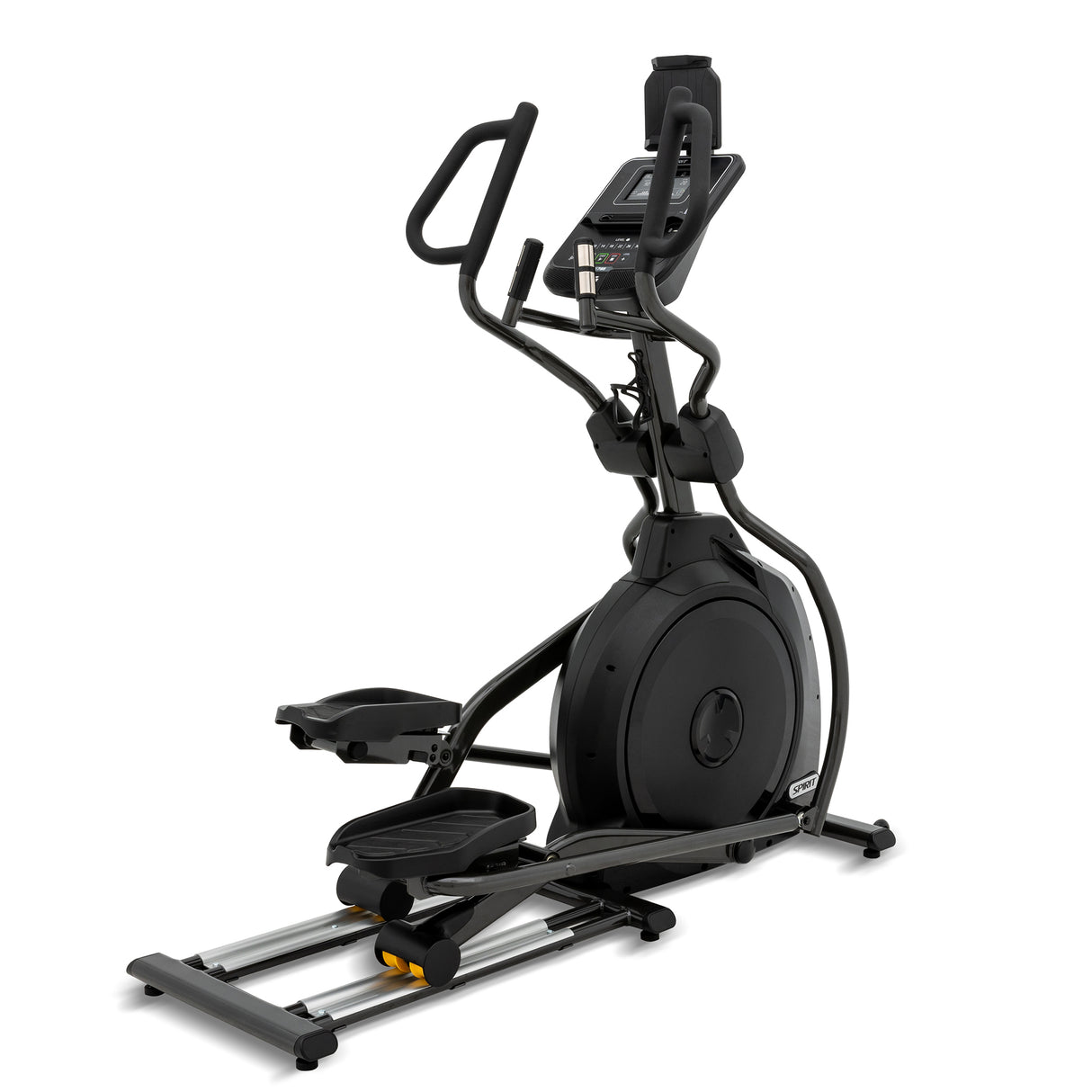 Spirit Fitness XE795 residential grade self-powered cordless elliptical with LCD display screen