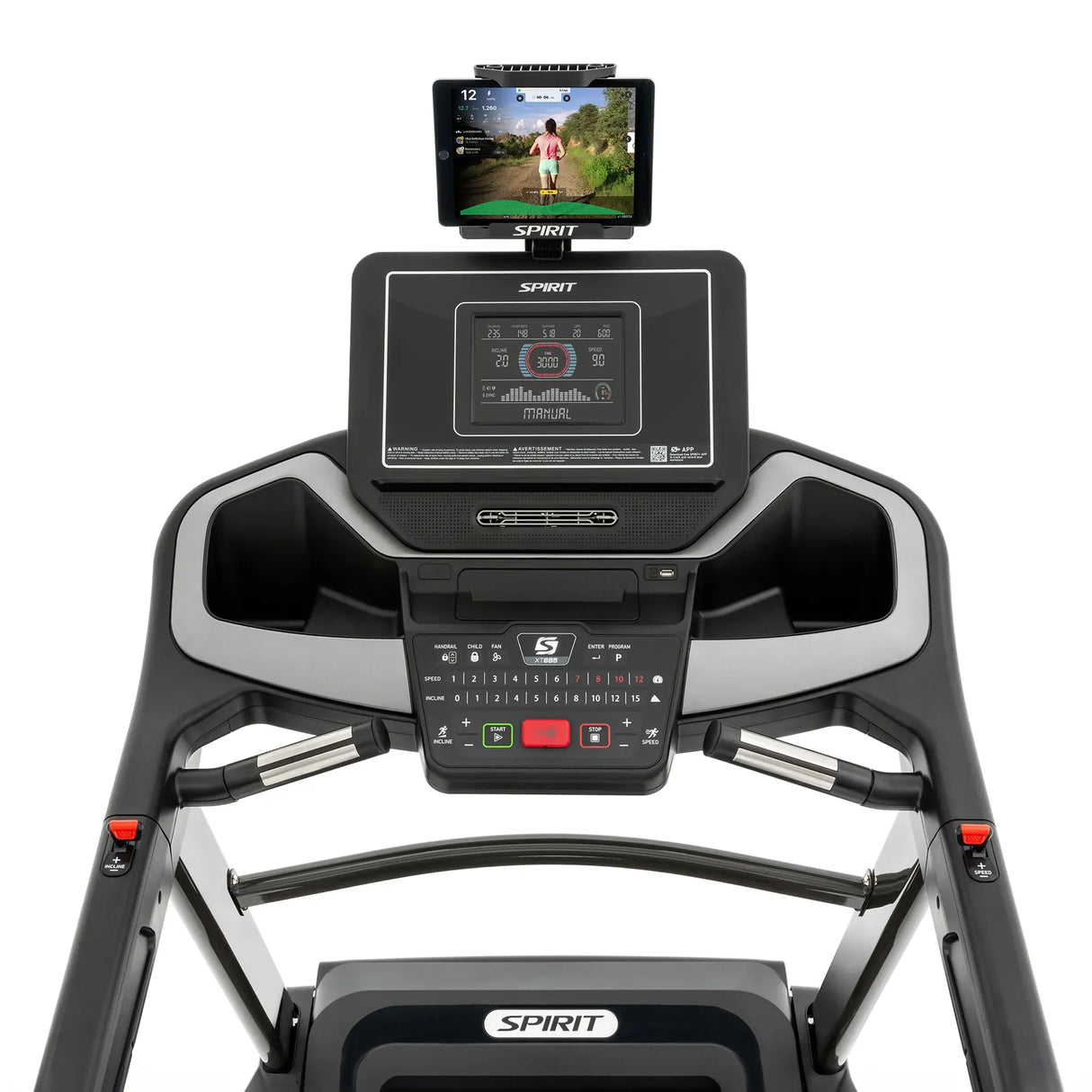 Spirit Fitness XT685 residential grade treadmill with LCD screen