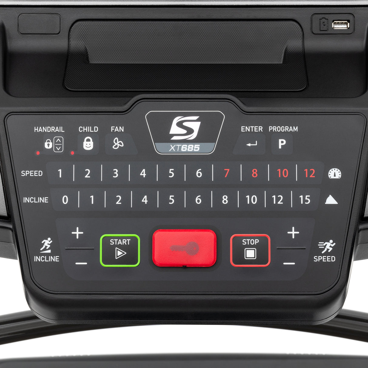 Spirit Fitness XT685 residential grade treadmill with LCD screen