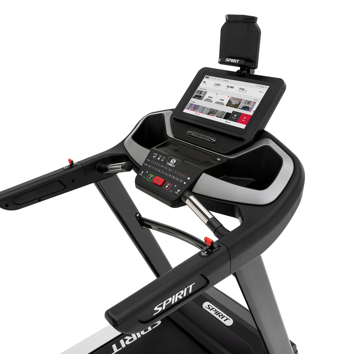 Spirit Fitness XT685 residential grade treadmill with touchscreen display monitor