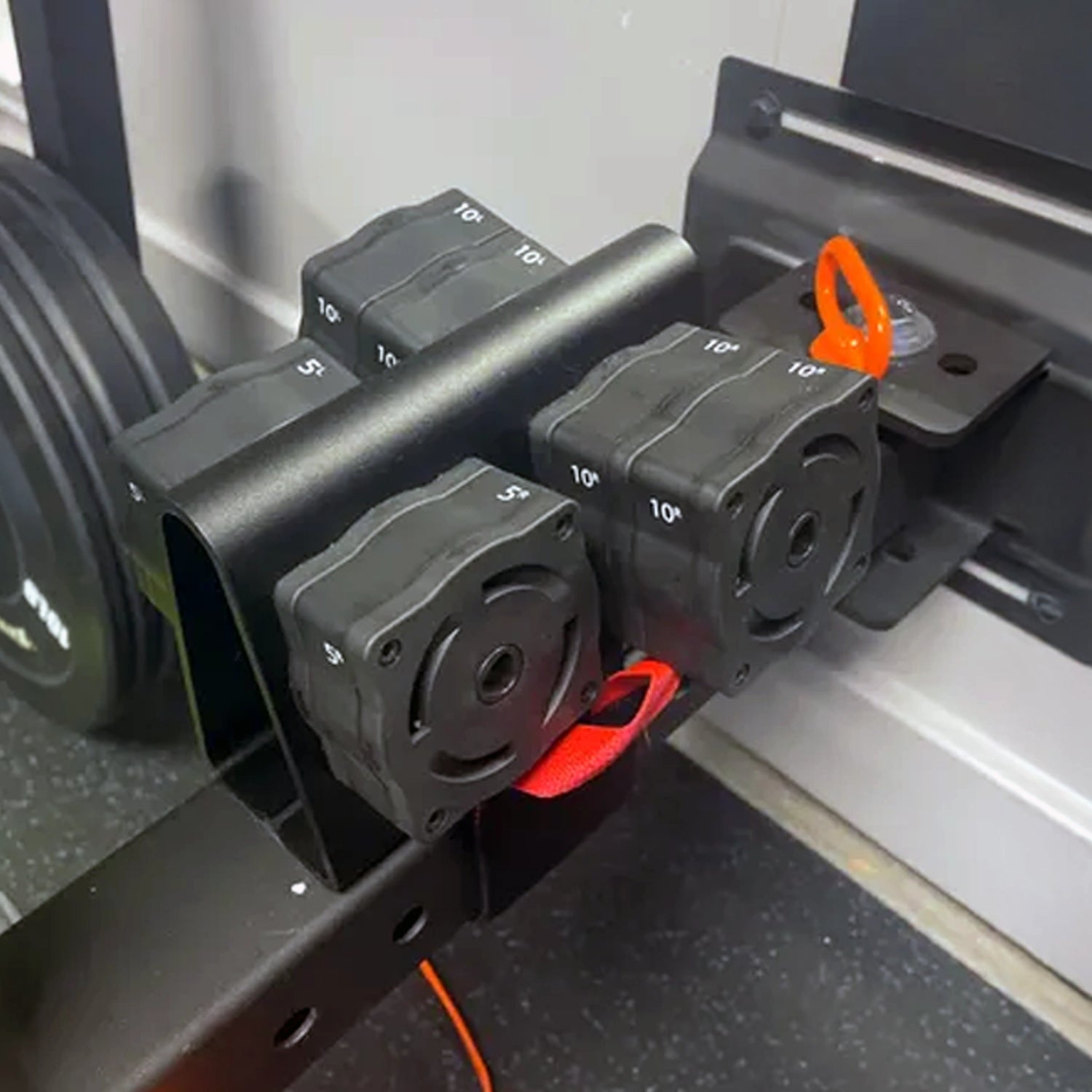 Rack-mounted ANCORE portable adjustable cable column weight storage