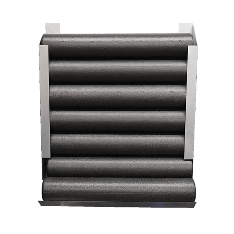 Wall mounted horizontal storage metal foam roller rack