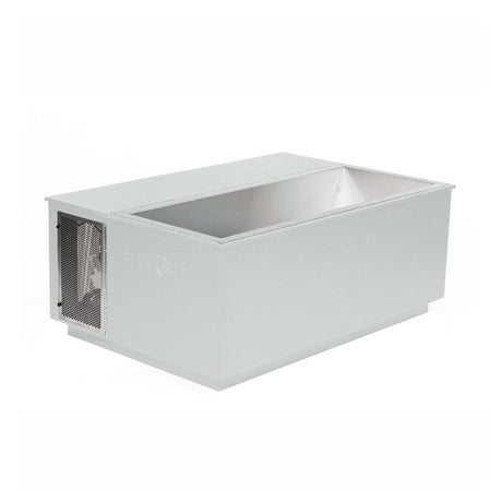 White BlueCube CoreChill 3 Elite Cold Plunge Tub with line-x coating which is commercial grade and handmade in America