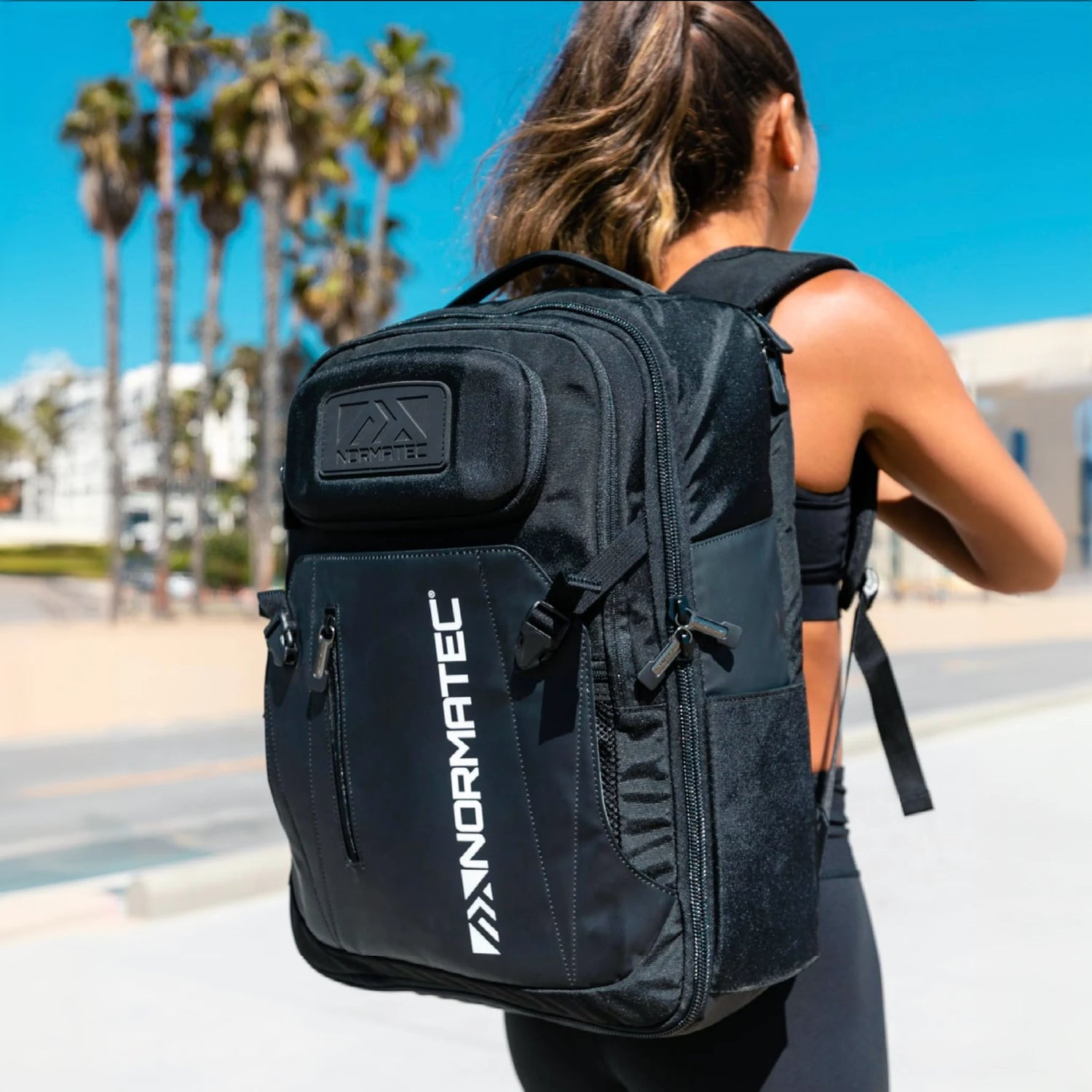 Black premium quality backpack