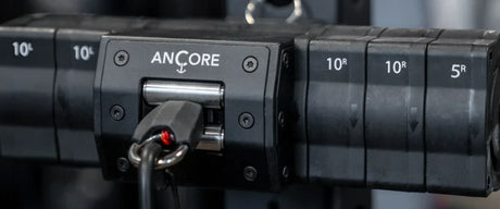Closeup image of the ANCORE Pro portable cable machine