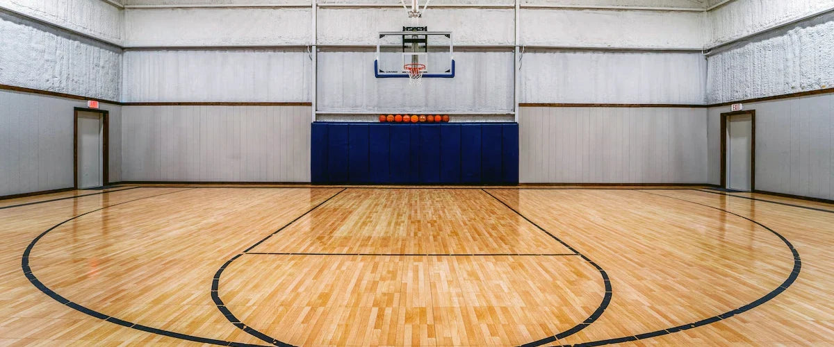 Indoor basketball court