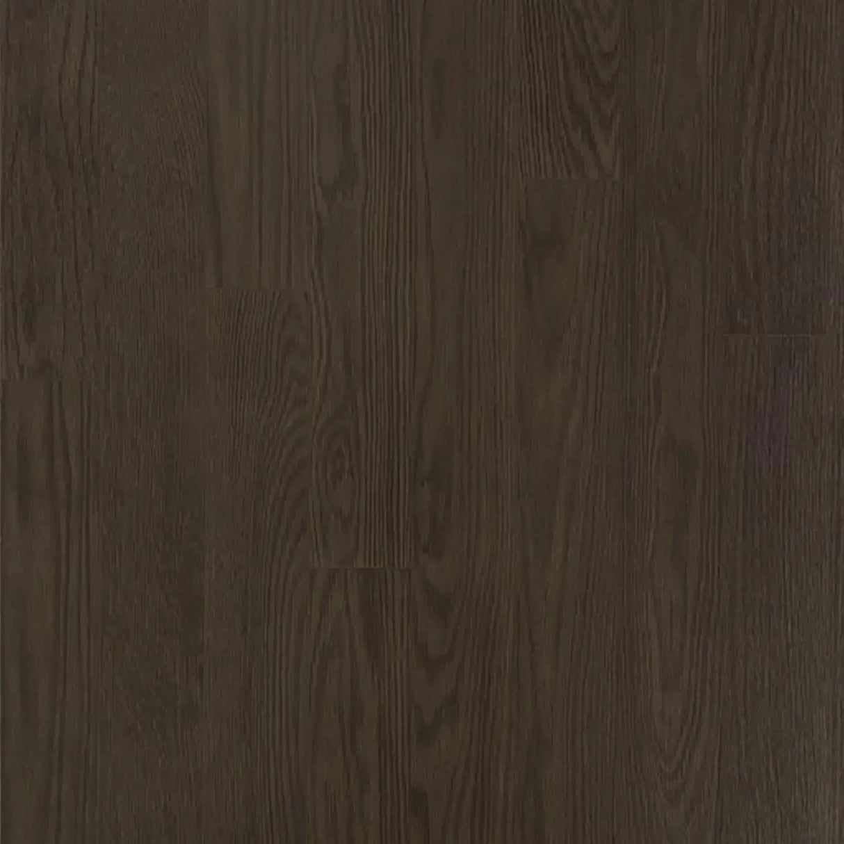 ECORE Athletic’s Baller Motivate Laminate Roll - 7mm Class 1 Flooring features a dark brown wood look with visible natural grain, smooth polished finish, and subtle texture and color variations for an elegant appearance.