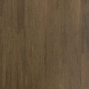 A close-up of ECORE Balanced Motivate Laminate Roll - 7mm Class 1 Flooring by ECORE Athletic, featuring a brown wood-look surface with subtle grain patterns, matte finish, and natural color variations.
