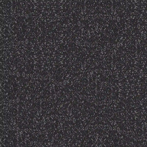 A close-up of ECORE Athletic’s ECORE Basic Fit Rubber Roll - 8mm Flooring shows a dark, speckled surface with light gray and white flecks evenly distributed, resembling black or dark gray granite.
