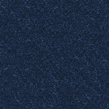 The ECORE Performance Rally Rubber Roll - 14.5mm Flooring by ECORE Athletic features a dark blue, speckled texture with dense blue dots for a granular, starry-night effect.
