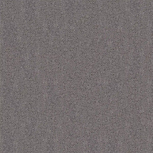 A close-up of the ECORE Performance Rally Rubber Roll - 14.5mm Flooring by ECORE Athletic, featuring a gray speckled surface with small black, white, and dark gray flecks that resemble granite or stone.