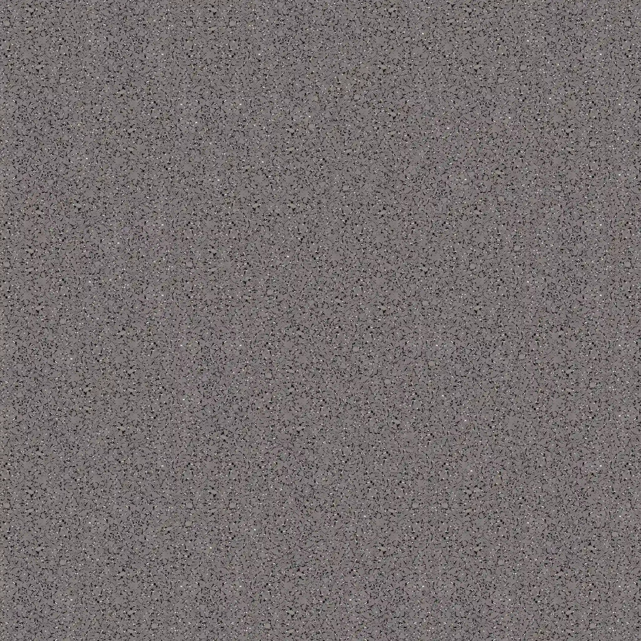A close-up of the ECORE Performance Motivate Plus Rubber Roll - 10.5mm Flooring by ECORE Athletic, featuring a gray speckled surface with evenly distributed dark and light spots.