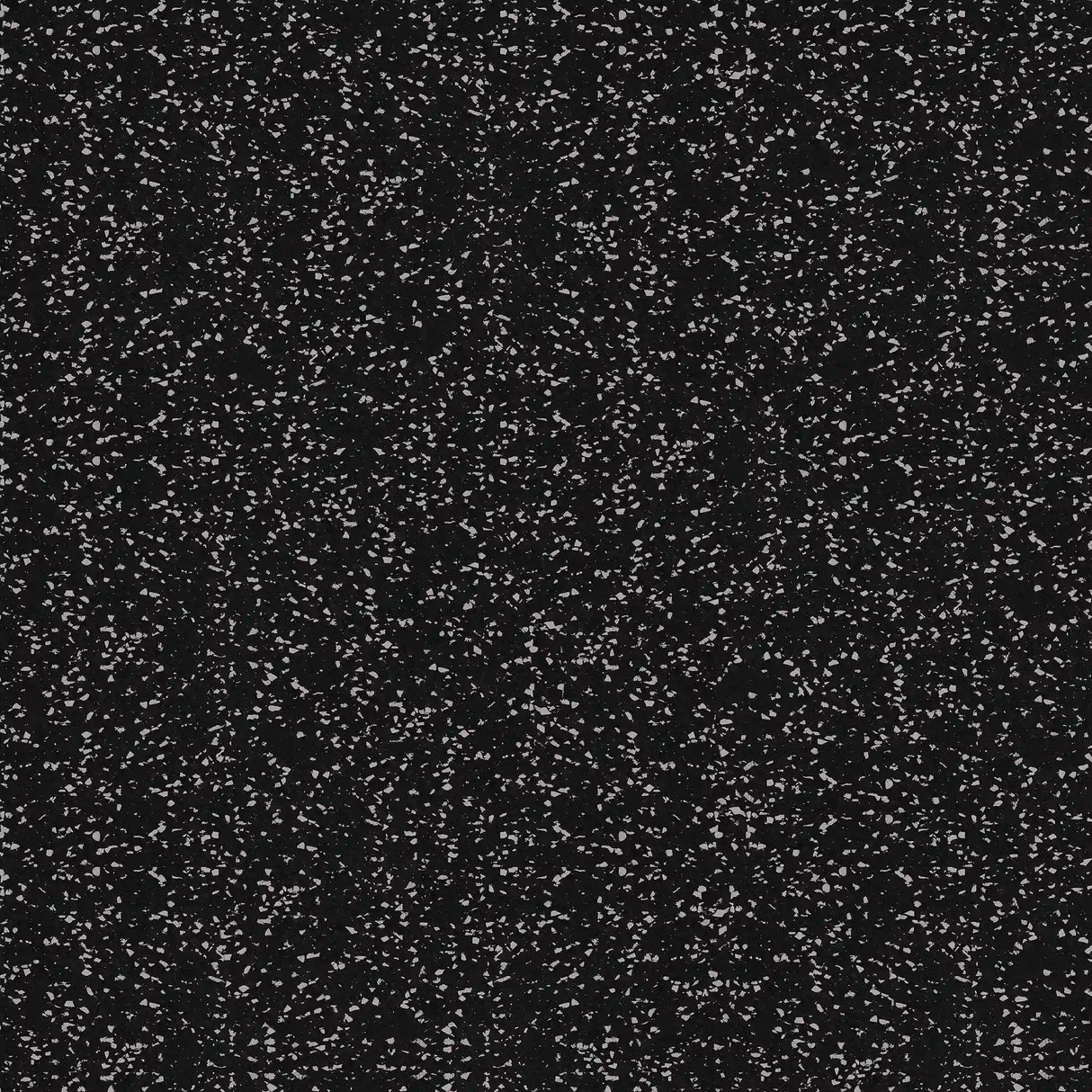 The ECORE Performance Rally Rubber Roll - 14.5mm Flooring by ECORE Athletic features a black background with dense, small white specks and dots, evoking the look of a star-filled night sky or static noise.