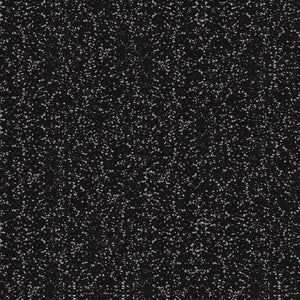The ECORE Performance UltraTile - 1" Rubber Tile by ECORE Athletic features a black background with countless small white speckles and dots, creating an effect reminiscent of a starry night sky or static noise.