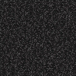 The ECORE Basic Fit Rubber Roll - 8mm Flooring by ECORE Athletic features a black background with numerous small white specks, resembling a starry night sky.