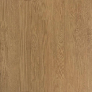 A close-up view of ECORE Baller Motivate Laminate Roll - 7mm Class 1 Flooring by ECORE Athletic, featuring light brown wooden tones with a natural grain pattern and smooth finish.