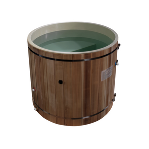 Dynamic Cold Therapy Barrel Cold Plunge Ice Bath | 42" x 42" Composite Interior