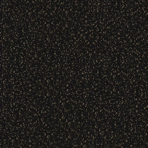 The ECORE Athletic ECORE Performance UltraTile - 1" Rubber Tile features a black background dotted with tiny, irregular light brown specks, reminiscent of a starry night sky or scattered grains.