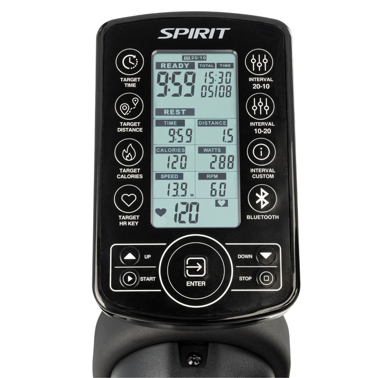 Spirit Fitness AB950 commercial grade air bike for upper and lower body cardio and strength workouts