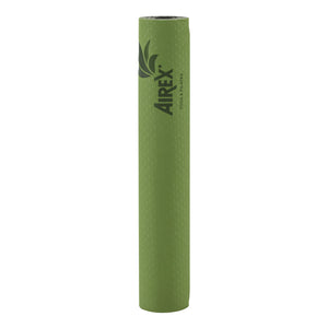 Recycled rubber yoga mat which is environmentally friendly and made from sustainable biodegradable materials