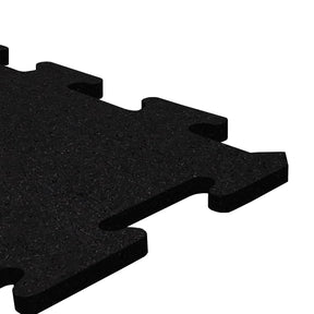 A black ecore athletic interlocking rubber gym flooring tile for homes