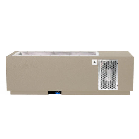 Beige BlueCube CoreChill 3 Cold Plunge Tub which is commercial grade and handmade in America