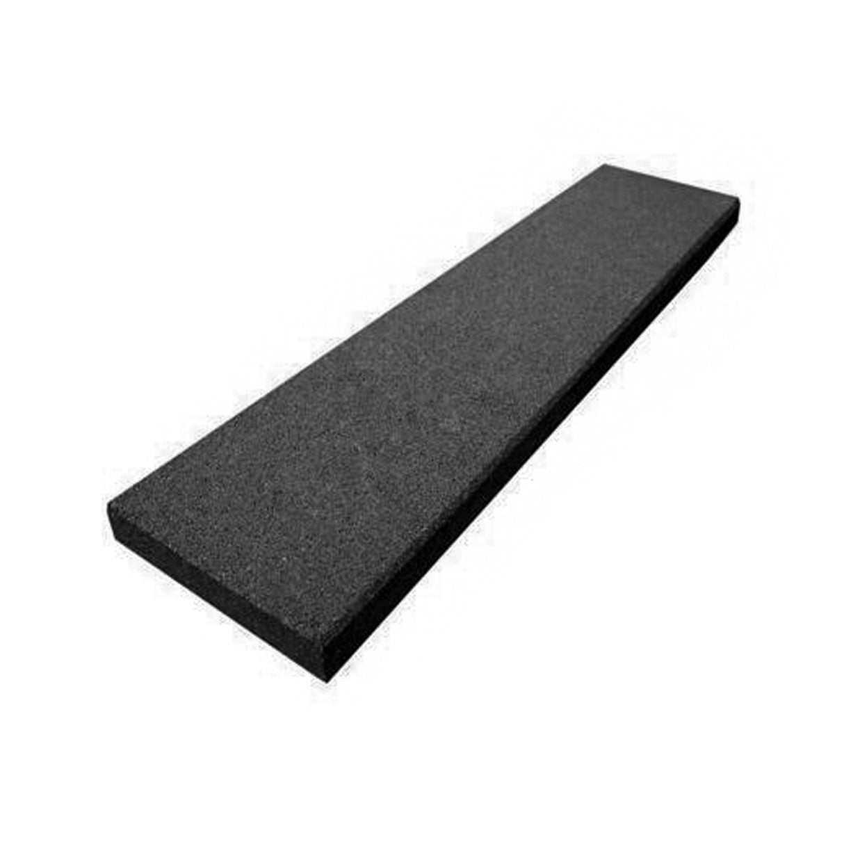 The ECORE Athletic Rubber Paver Square Edge, 10" wide, is a rectangular black foam block with a smooth surface, displayed on a white background.