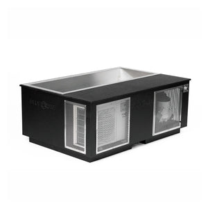 Black BlueCube CoreChill 3 Elite Cold Plunge Tub with line-x coating which is commercial grade and handmade in America