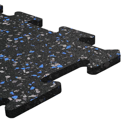 ECORE Rubber Floor Tiles - 8mm Interlocking