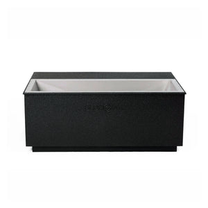 Black BlueCube CoreChill 3 Elite Cold Plunge Tub with line-x coating which is commercial grade and handmade in America