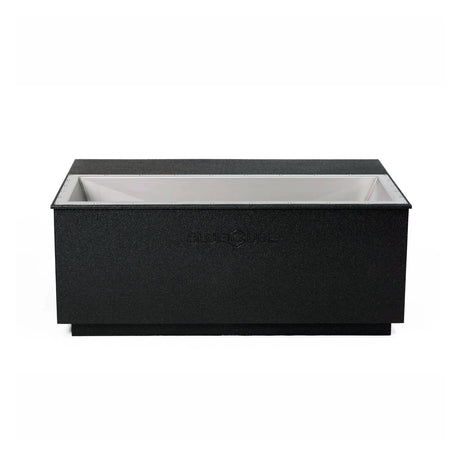 Black BlueCube CoreChill 3 Elite Cold Plunge Tub with line-x coating which is commercial grade and handmade in America