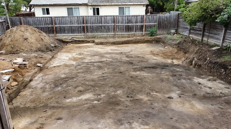 Excavate & prep the ground