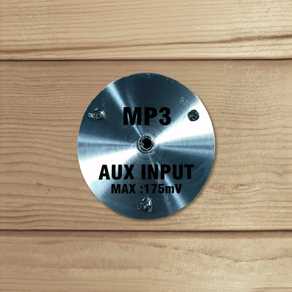AUX input port for sauna