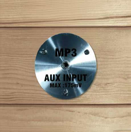 AUX input port for sauna