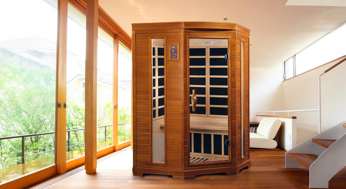 Dynamic saunas FAR infrared Heming corner model sauna