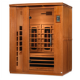 Dynamic Saunas full spectrum infrared Lugano model sauna which holds 3 people and is intended for indoor use