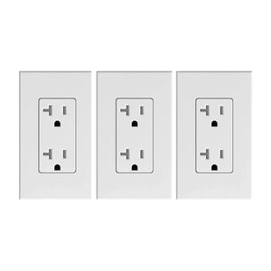 Three 120 volt 20 amp outlets which a sauna utilizes to power itself