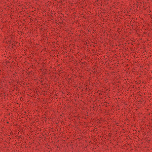 Close-up of ECORE Athletic’s PlayGuard Rubber Tile – 2.5" Playground Flooring in red, showing a speckled pattern with black and dark red flecks for a textured, natural stone look.