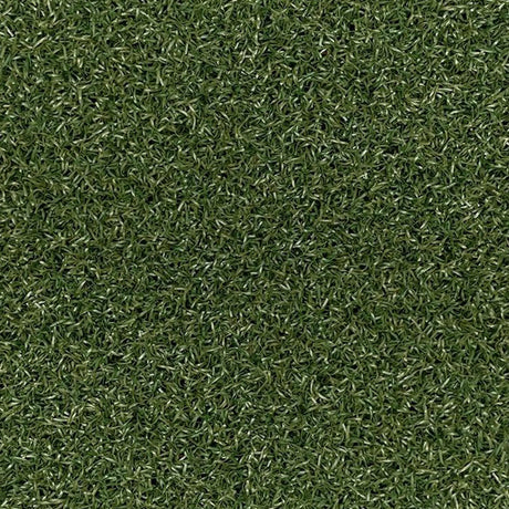 Close-up of ECORE RageTurf UltraTile - 1" Athletic Turf Tile by ECORE Athletic, featuring dense, healthy green turf with visible individual blades and a natural, textured pattern across the surface.