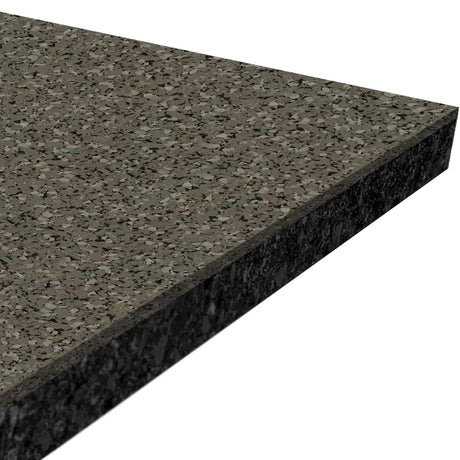 ECORE Rubber Floor Tiles - 8mm Interlocking - Raw Titanium - EL513 / Center Piece