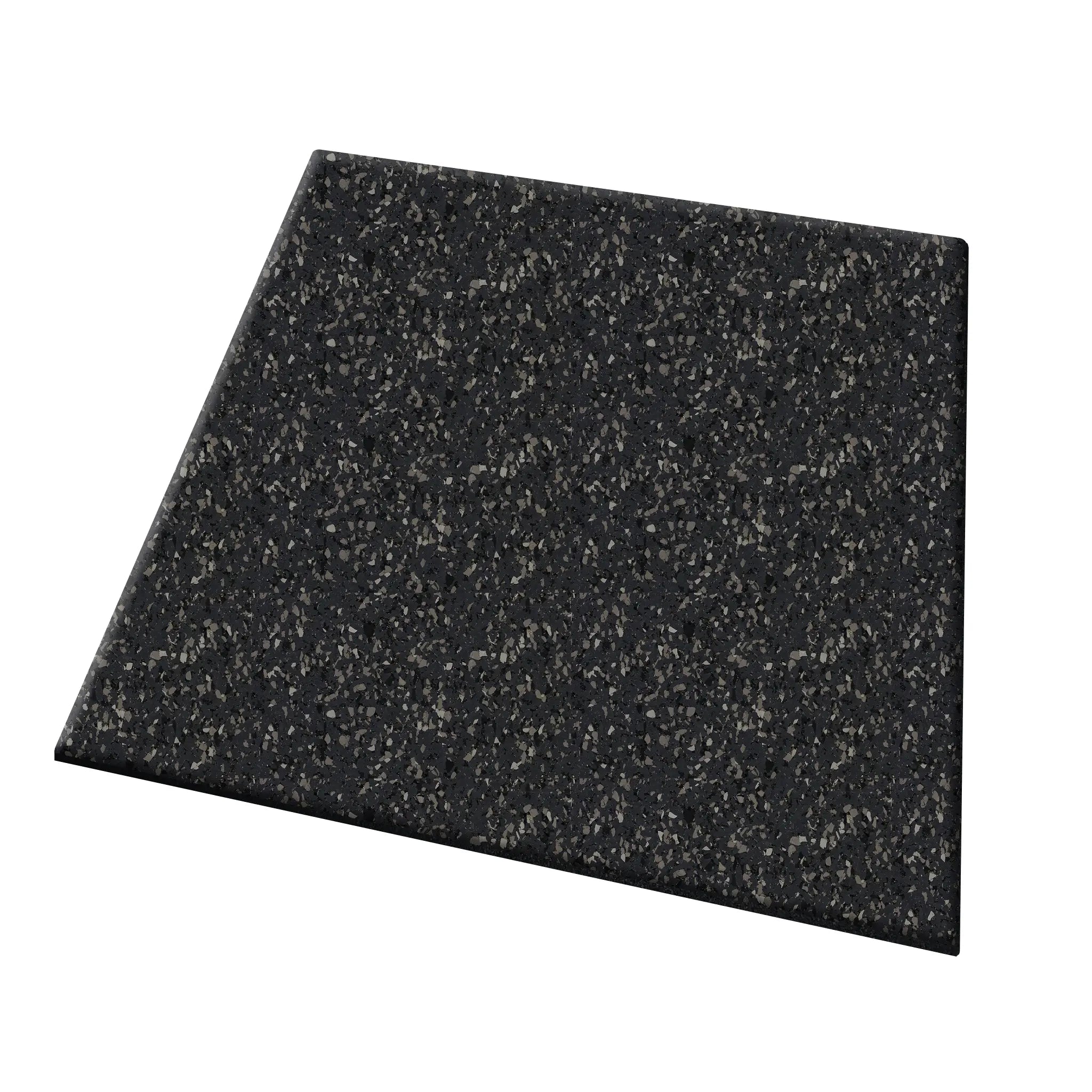 A 1" thick, rectangular ECORE Performance UltraTile rubber tile by ECORE Athletic is shown against a white background.