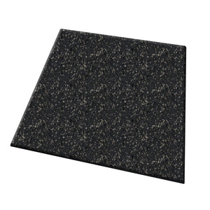 A 1" thick, rectangular ECORE Performance UltraTile rubber tile by ECORE Athletic is shown against a white background.