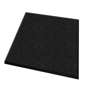 A single 2.5" ECORE Performance dBTile Rubber Tile by ECORE Athletic, rectangular and polished with a subtle speckled pattern, displayed against a white background.