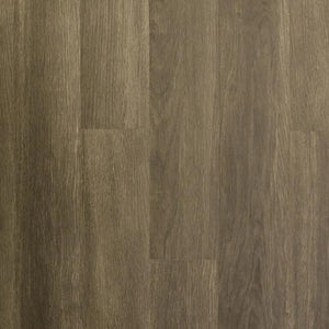 Close-up of ECORE Heritage Motivate Vinyl Plank - 7mm PVT Performance Flooring by ECORE Athletic, featuring brown wood grain texture and subtle color variations for a natural look.