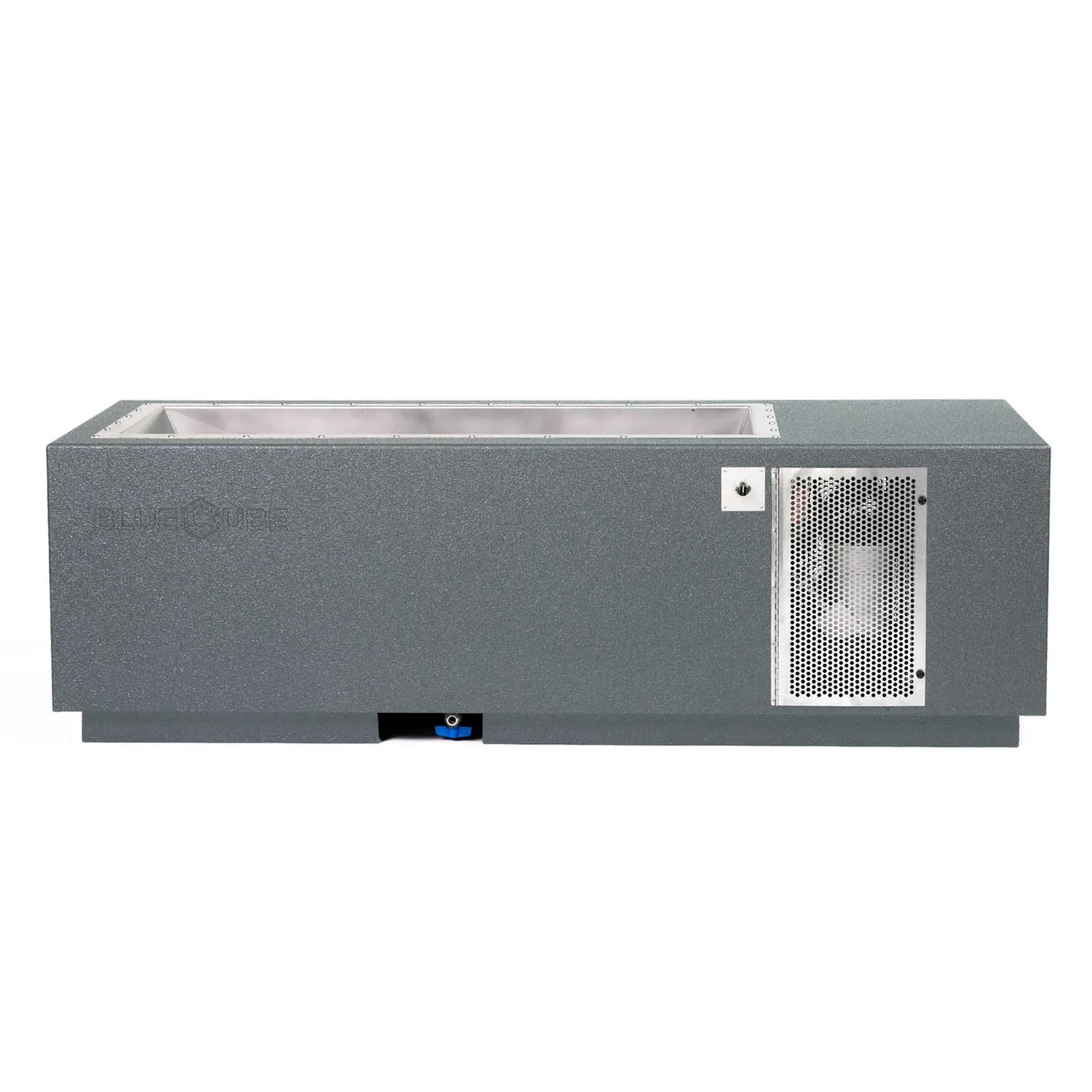 Gray BlueCube CoreChill 3 Cold Plunge Tub which is commercial grade and handmade in America