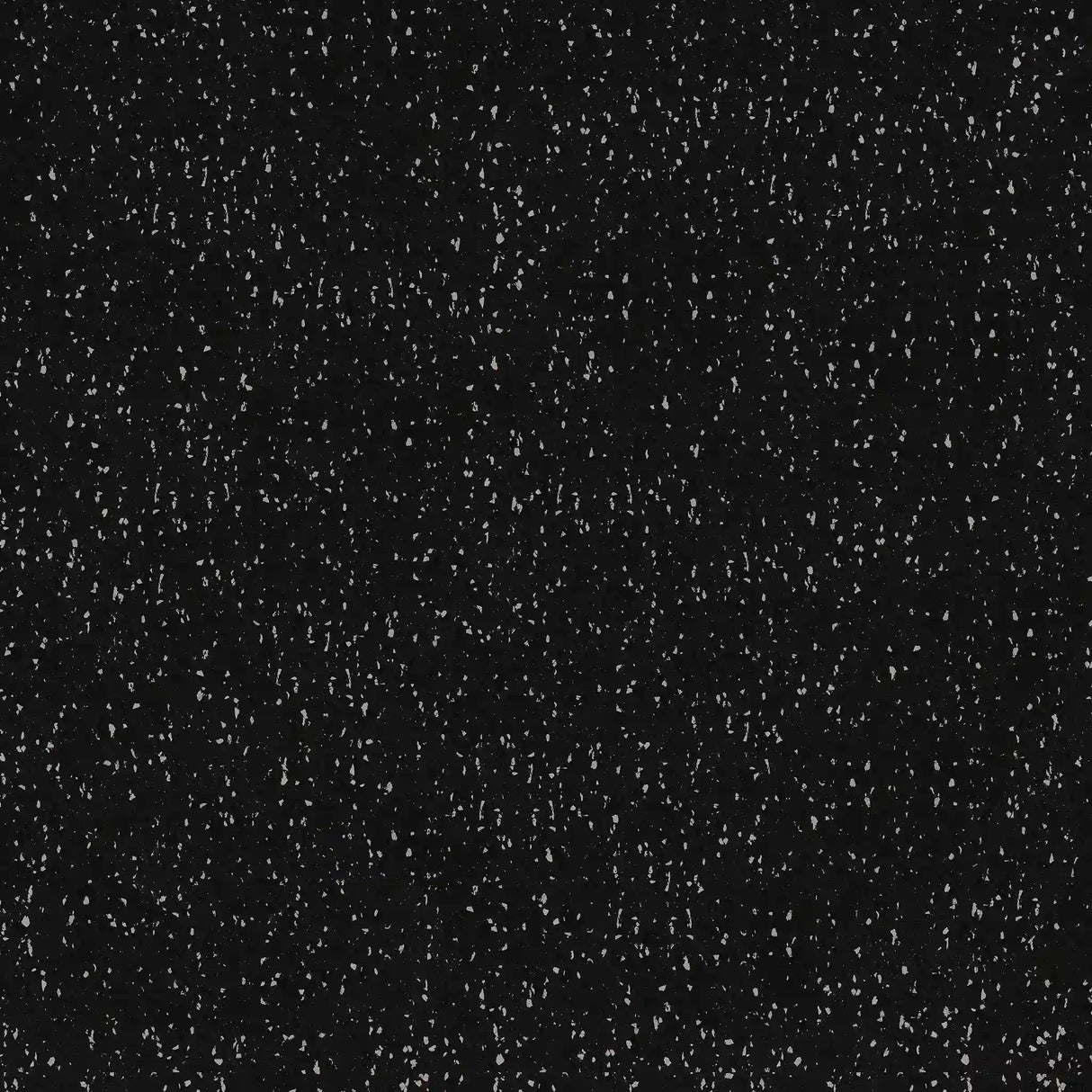 The ECORE Rubber Floor Tiles - 8mm Interlocking by ECORE Athletic feature a black background with numerous small white specks, resembling static noise or stars in the night sky.