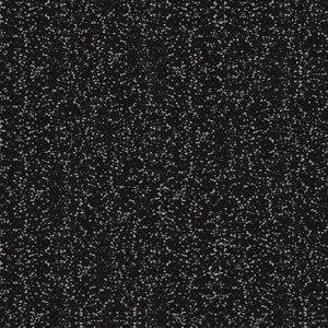 The ECORE Athletic Rubber Floor Tiles - 8mm Interlocking feature a black background with numerous small white specks, resembling stars in the night sky or a splatter pattern.
