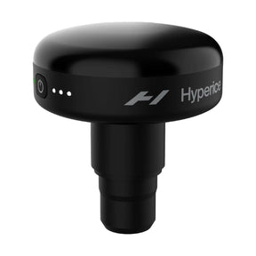 Percussion massage gun heated head attachment made by Hyperice for Hypervolt brand massage guns